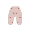 Quincy Mae | Heart Knit Pants - Bubblegum