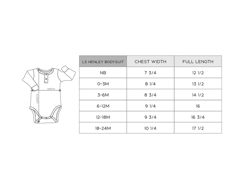 babysprouts | L/S Henley Bodysuit - Wheat Stripe