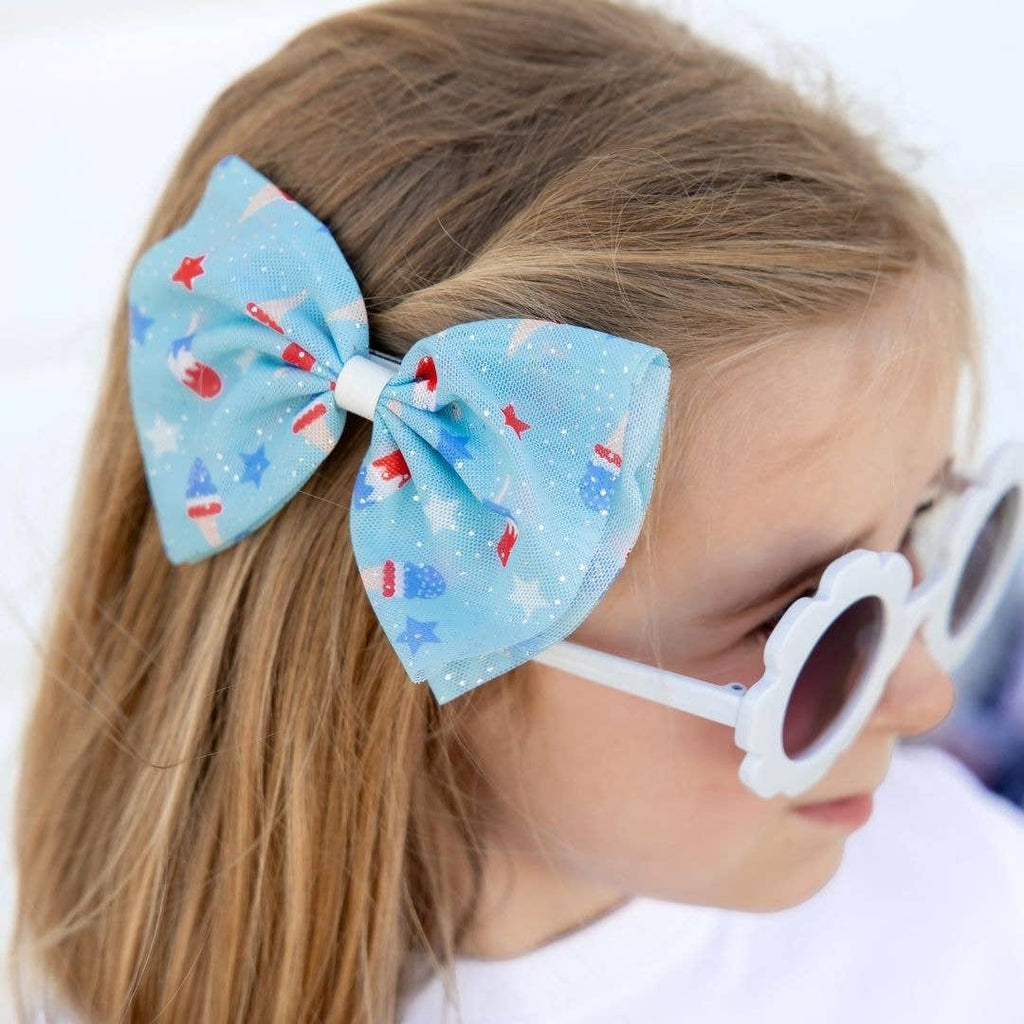Sweet Wink | Bomb Pop Tulle Bow Clip