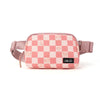 Rose Checkered Belt Bag
