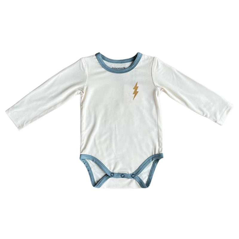 babysprouts | L/S Bamboo Bodysuit - Bolt