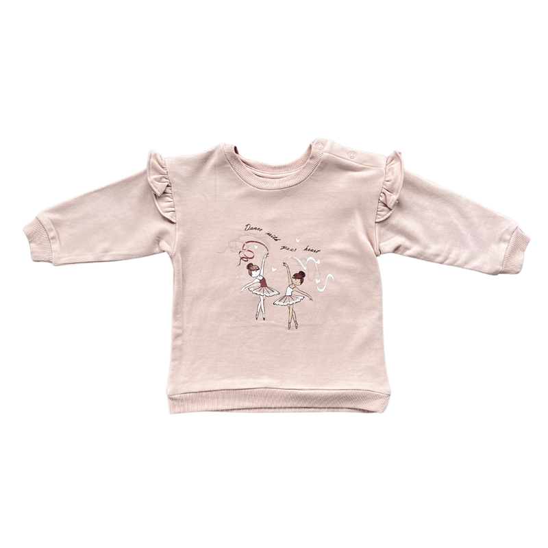 babysprouts | Ruffle Sweatshirt - Dance With Your Heart