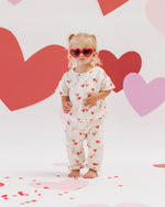 Quincy Mae | Jersey Tee & Pant Set - Heart Balloons