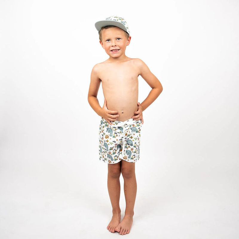 Emerson and Friends | Manatee Boys Swim Trunks