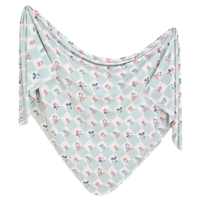 Copper Pearl | Knit Swaddle Blanket - Mickey Mouse & Friends