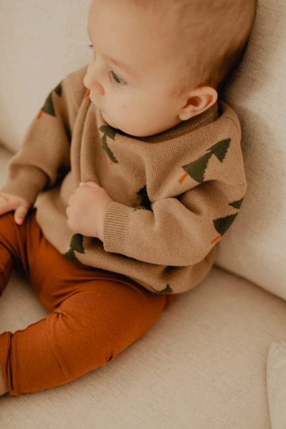 babysprouts | Jacquard Knit Sweater - Winter Trees