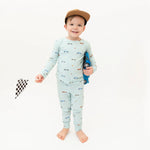 Brave Little Ones | Race Cars Ribbed Two-Piece Set