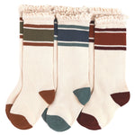 Little Stocking Co | Rugby Stripe Knee High Sock 3-Pack