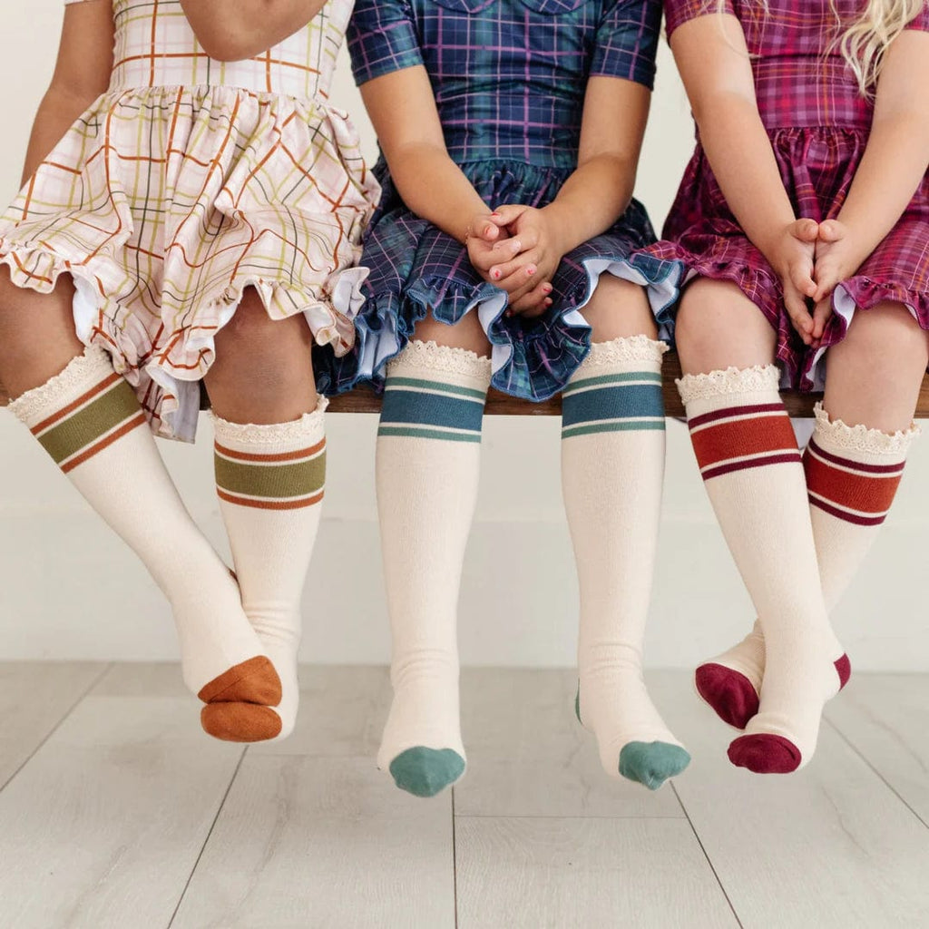 Little Stocking Co | Rugby Stripe Knee High Sock 3-Pack