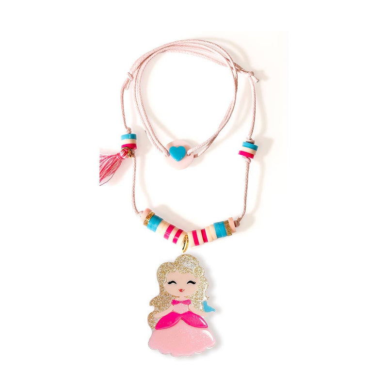 Lilies & Roses NY | Cute Doll Light Pink Dress Beaded Necklace
