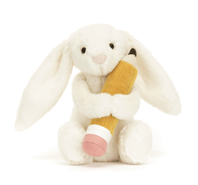 Jellycat Bashful Bunny with Pencil