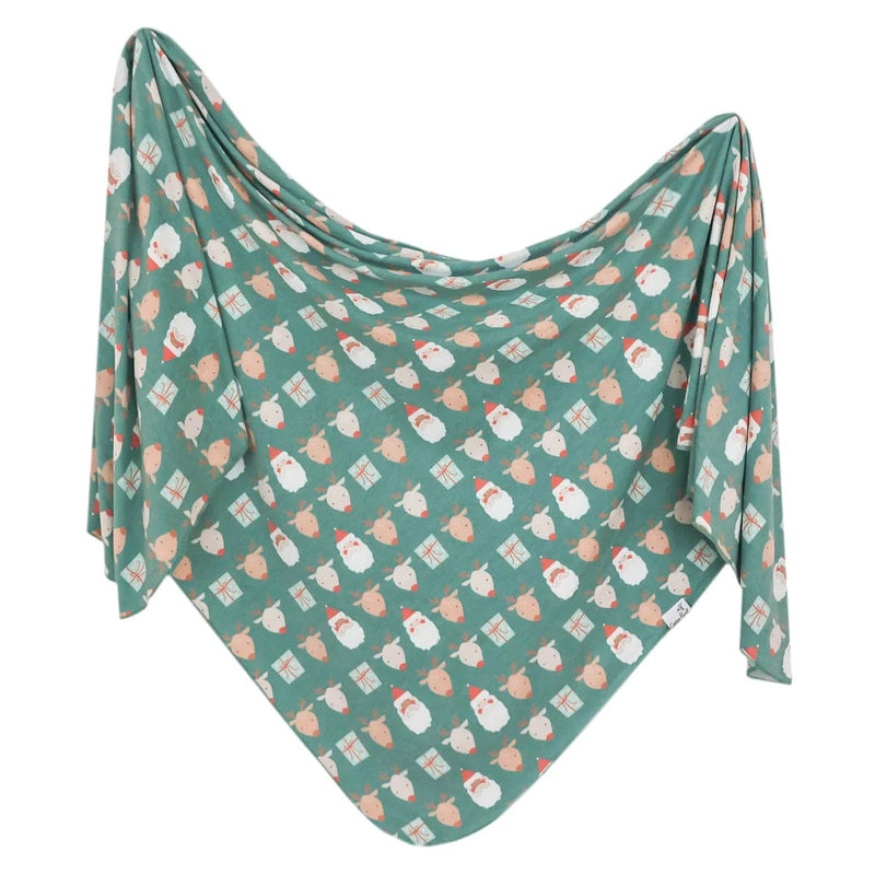 Copper Pearl | Knit Swaddle Blanket - Prancer