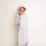 Copper Pearl | Premium Big Kid Hooded Towel - Minnie Mouse’s Bowquet