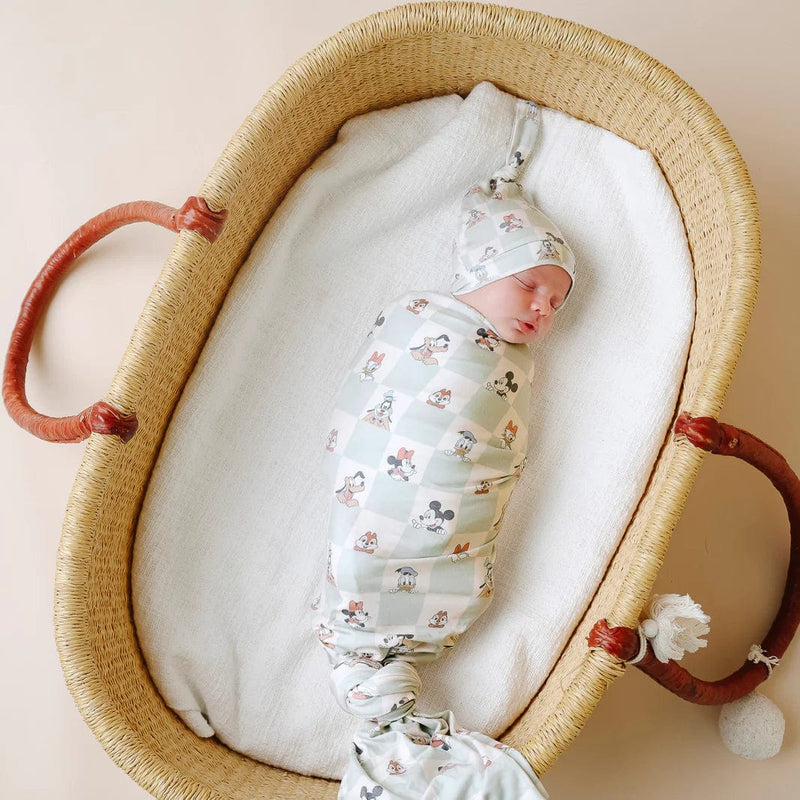 Copper Pearl | Knit Swaddle Blanket - Mickey Mouse & Friends