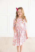 Mila & Rose | Dream Big Little One 3/4 Sleeve Pocket Twirl Dress