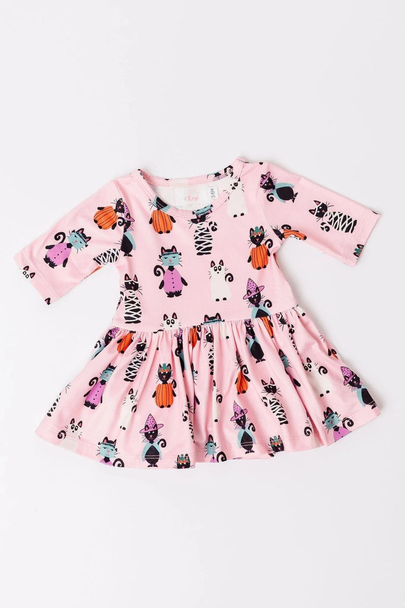 Mila & Rose | Purr-Fectly Spooky Twirl Bodysuit