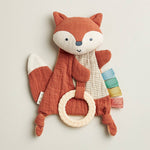 Bitzy Crinkle Fox Sensory Toy with Teether