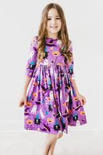 Mila & Rose | No Tricks, Just Treats 3/4 Sleeve Pocket Twirl Dress