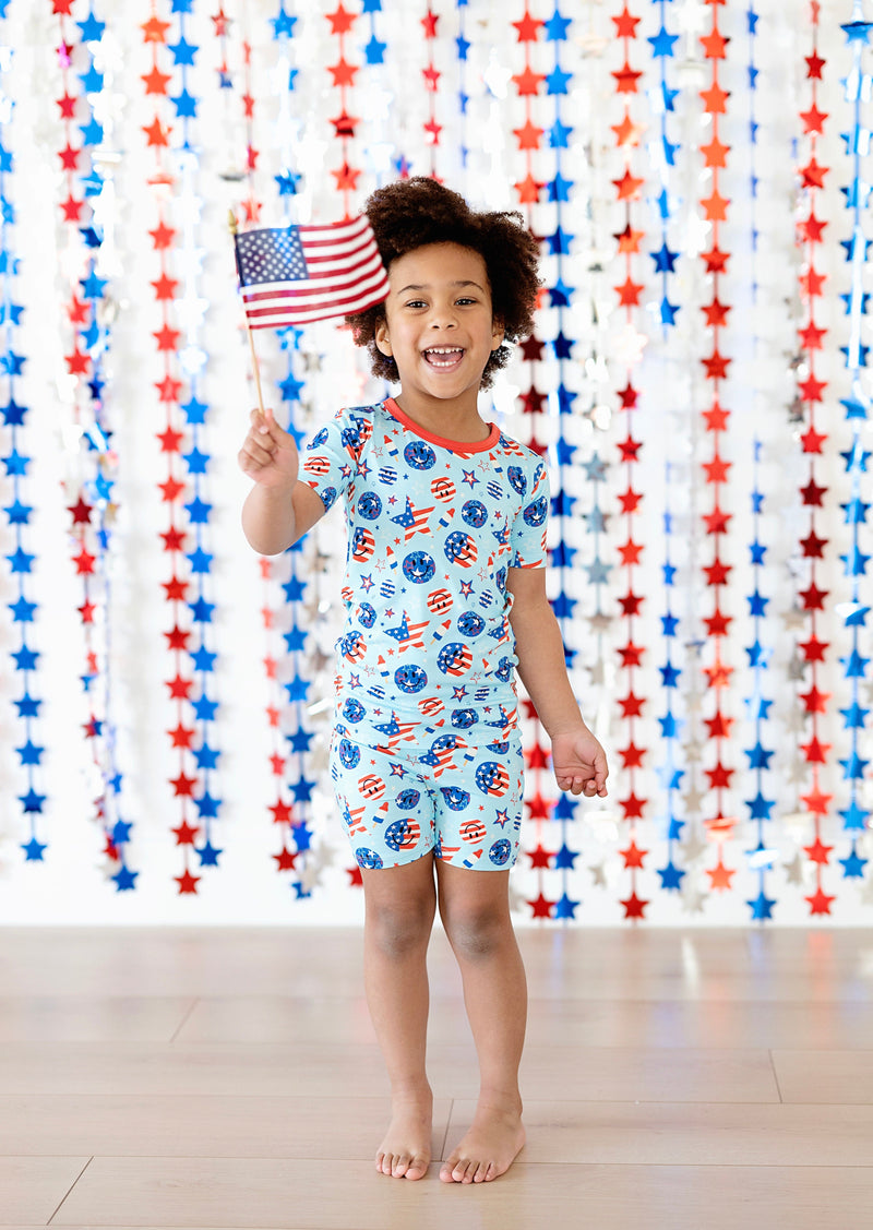 Kiki + Lulu | Patriotic Party in the USA Short Sleeve &  Set Pajamas