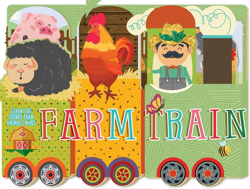 Farm Train-Board Book