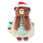 Itzy Lovey Holiday Bear Plush + Teether Toy