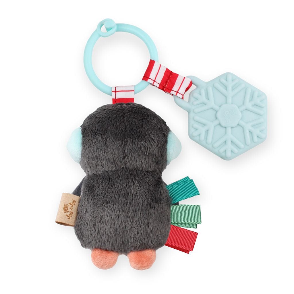 Holiday Penguin Itzy Pal Plush + Teether