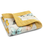 MILKBARN | Butterfly Mini Lovey Two-Layer Muslin Security Blanket