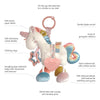 Itzy Ritzy Link & Love Unicorn Activity Plush with Teether Toy