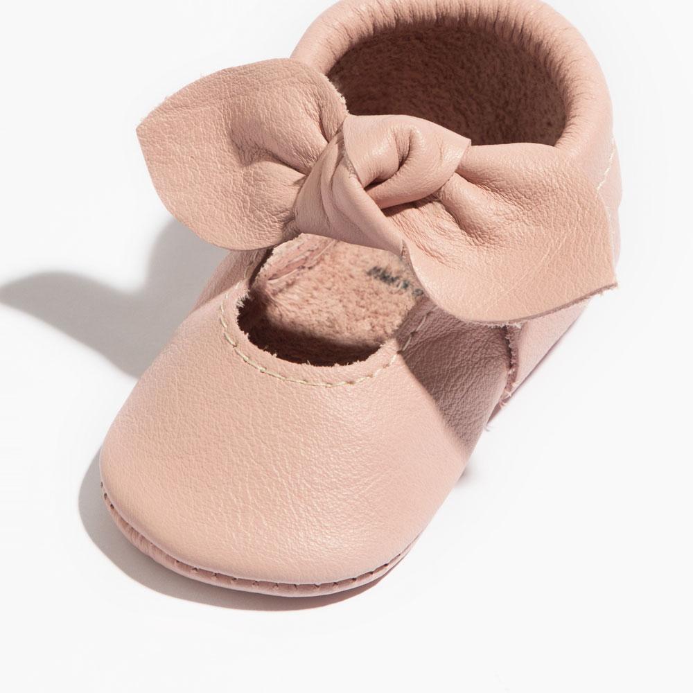 Freshly Picked | Blush Knotted Bow Mocc Soft Sole