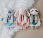 Itzy Love Bunny Plush with Silicone Teether Toy
