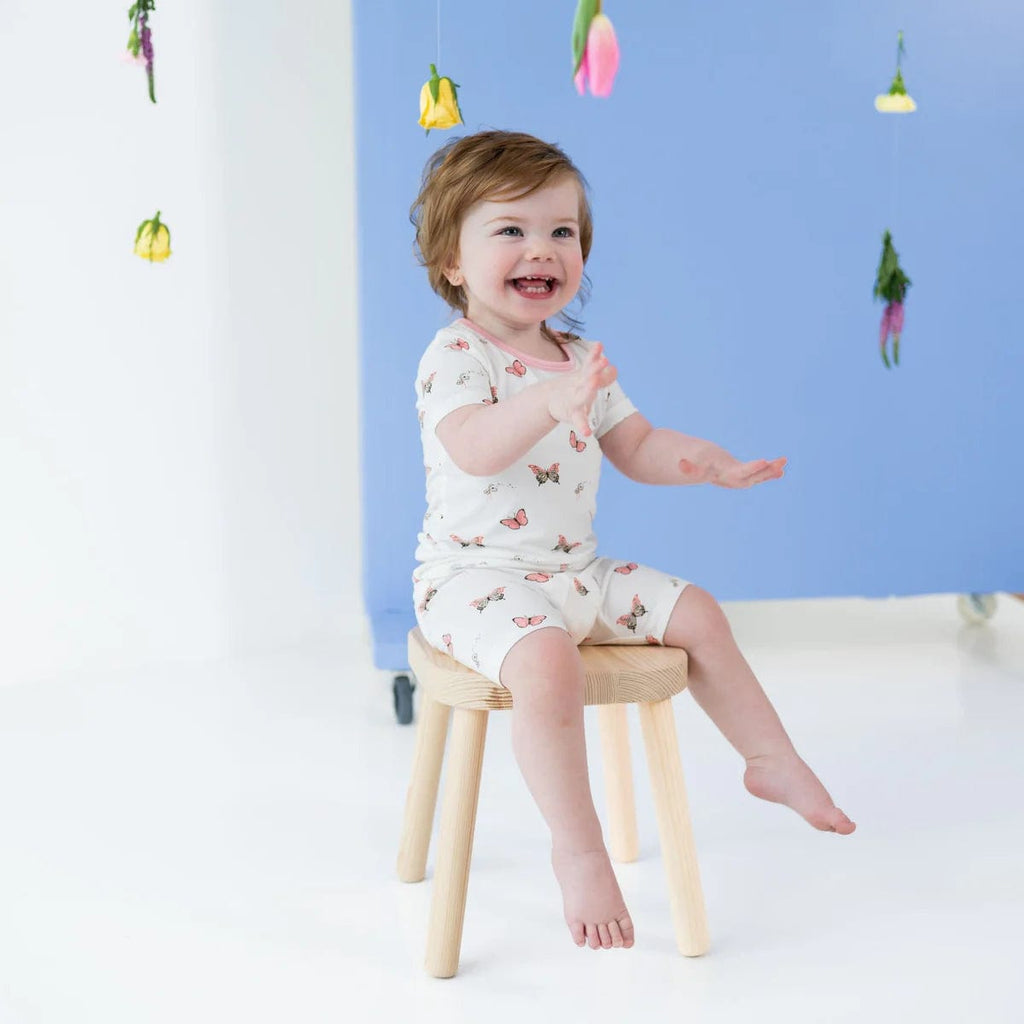 Kyte BABY | Short Sleeve Pajama Set in Butterfly