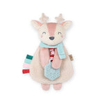 Itzy Lovey Holiday Pink Reindeer Plush + Teether Toy