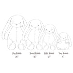Bunnies By the Bay | Little Nibble 12" Floppy Bunny - Stormy Blue