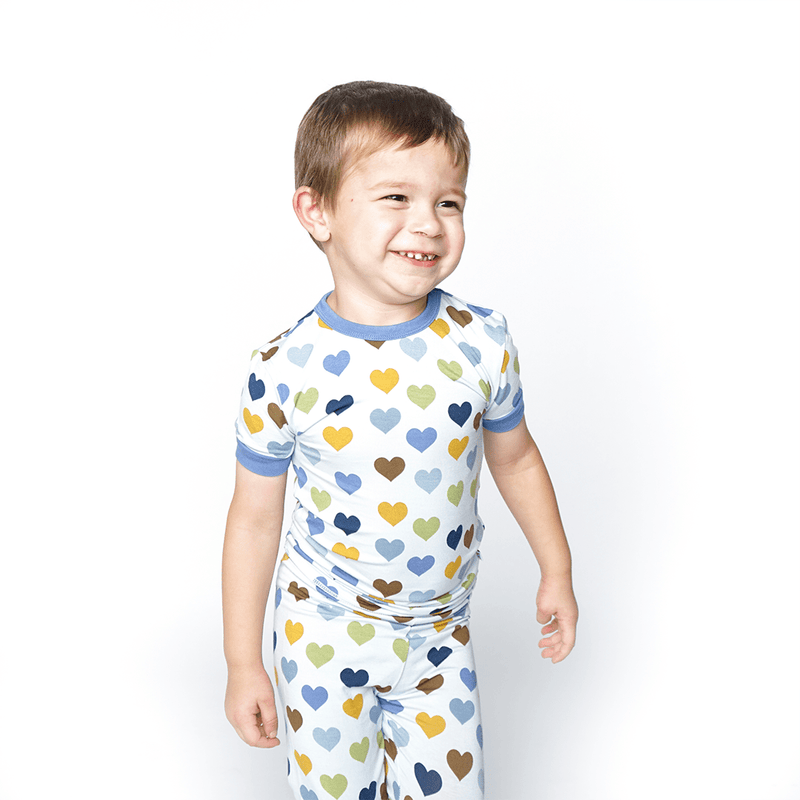 Emerson and Friends | Blue Little Love Valentine’s Day Toddler Pajamas