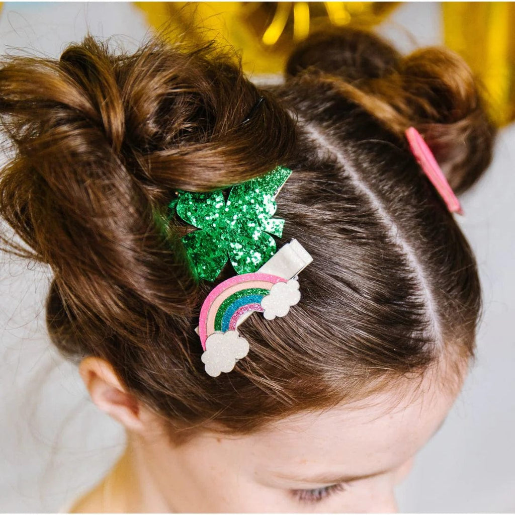 Sweet Wink | Lucky Charm Clip Set - Kids Hair Clips - St. Patrick's Day