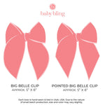 POINTED BIG BELLE CLIP: chalk heart