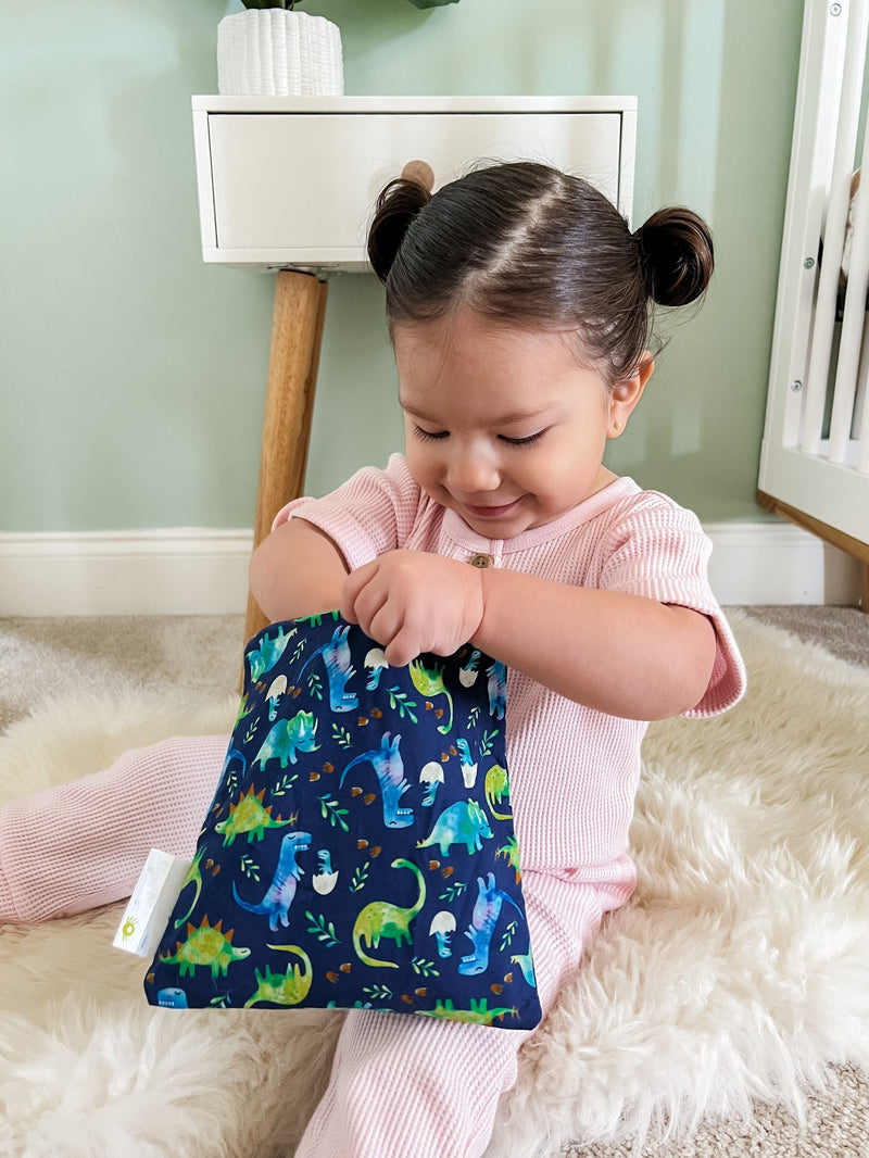 Itzy Ritzy | Raining Dinos Reusable Snack & Everything Bag