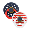BIBS Colour 2 Pack- Stars and Stripes