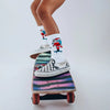 Skateboard Santa Tube Socks